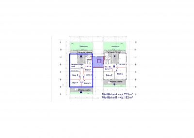 Grundriss der Büroeinheiten